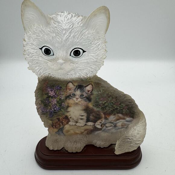 RARE - Set of 4 Bradford Jurgen Scholz Ltd Ed Purr-Fect Day Cat Kitten Figurines - Picture 2 of 13
